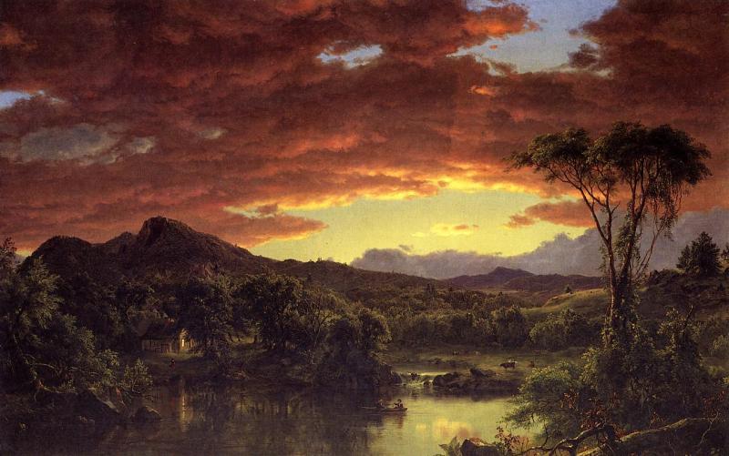 Frederic Edwin Church A Country Home oil painting picture